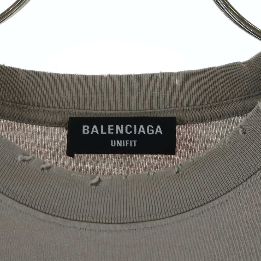 Balenciaga BB Pixel Boxy Fit T-Shirt BB Beige — view 6