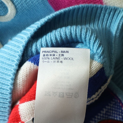 Louis Vuitton Dist Ted Giant Damier Neck Knit Sweatshirt Multi Ztb — view 7