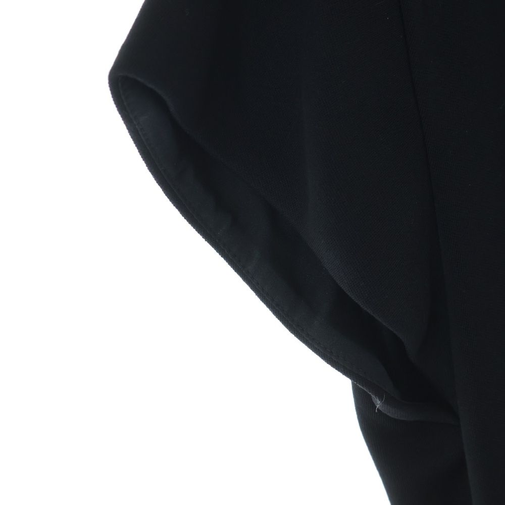 Louis Vuitton Wool Belt Stand Collar Short Sleeve Mini Dress Ruffle Black When — view 5