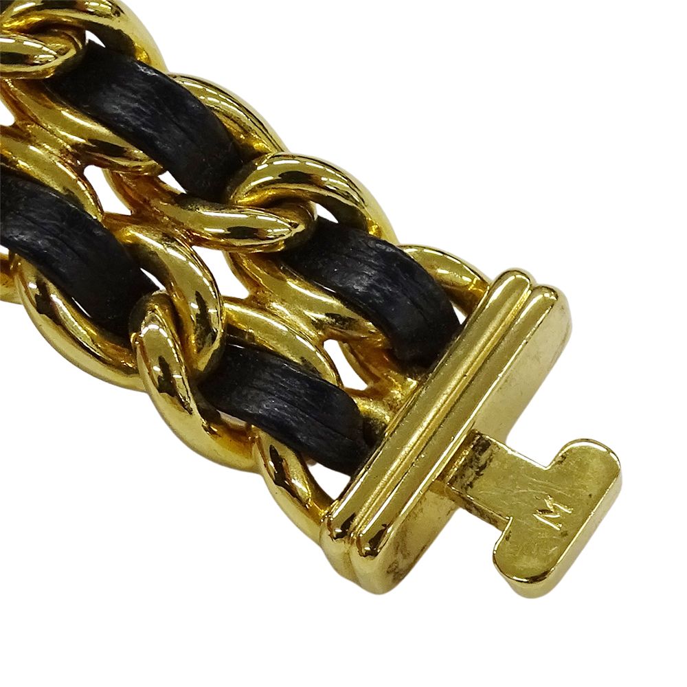 Chanel Watch Premiere Quartz Leather M Square Gold Black — view 4