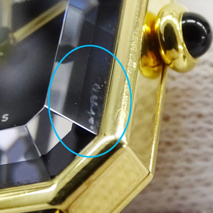 Chanel Watch Premiere Quartz Leather L Square Gold Black — view 7