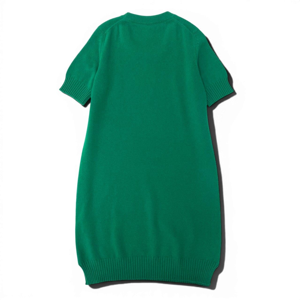 Hermes Front Cashmere Knit Dress Logo 40 Green — view 3