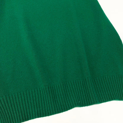 Hermes Front Cashmere Knit Dress Logo 40 Green — view 5