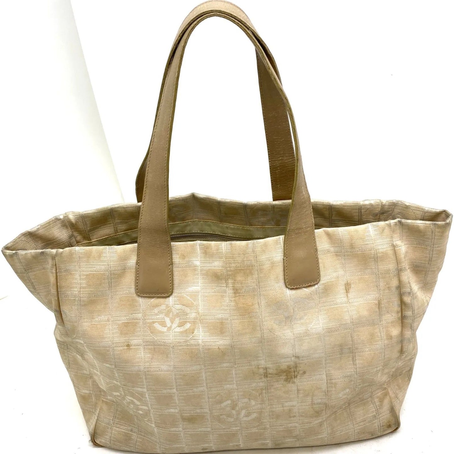 Chanel Tote New Travel Beige CC Logo Business — view 2
