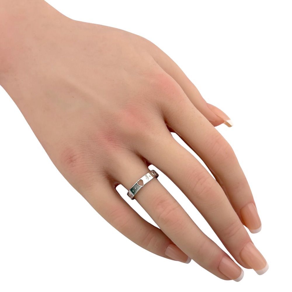 Gucci Icon Amor Ring 18k White Gold — view 2
