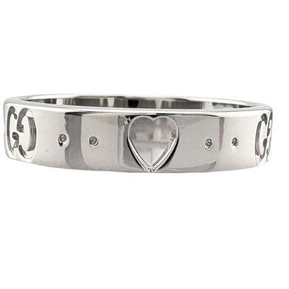 Gucci Icon Amor Ring 18k White Gold — view 3