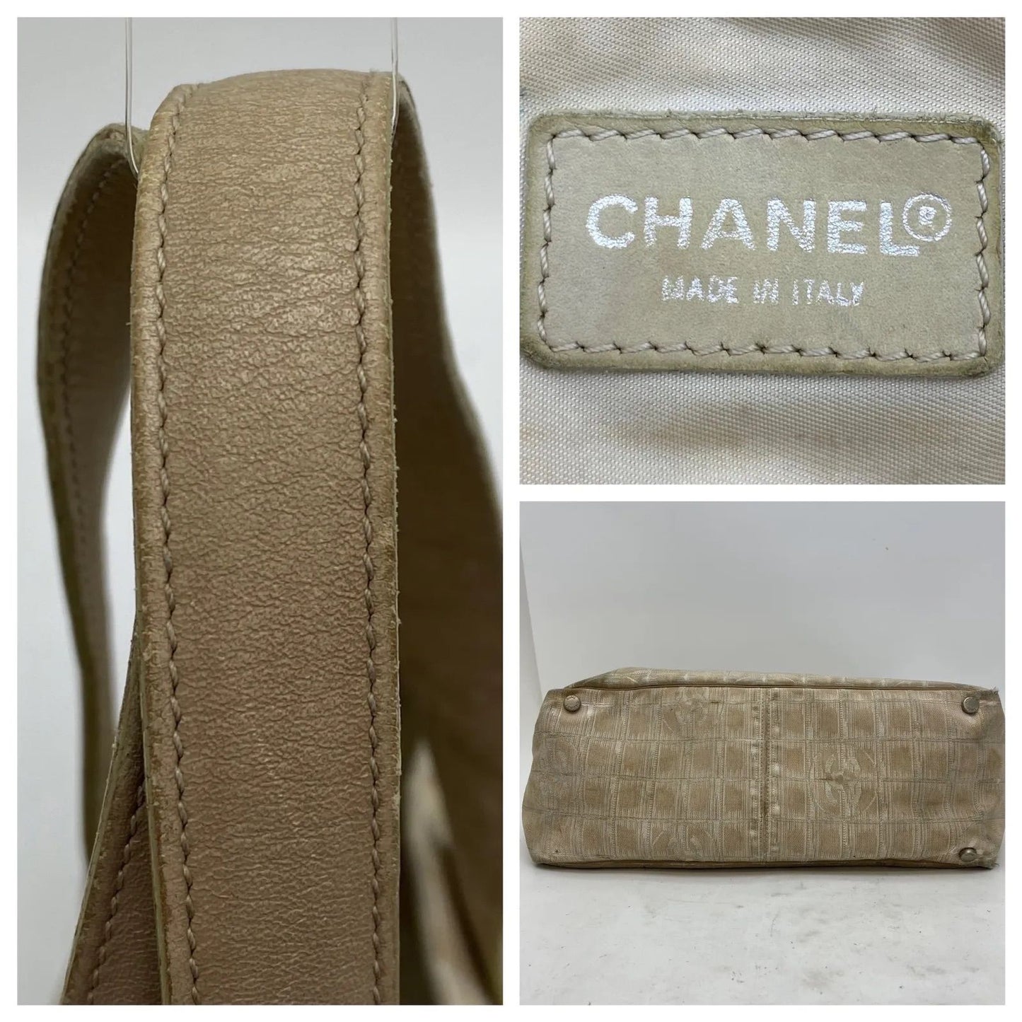 Chanel Tote New Travel Beige CC Logo Business — view 4