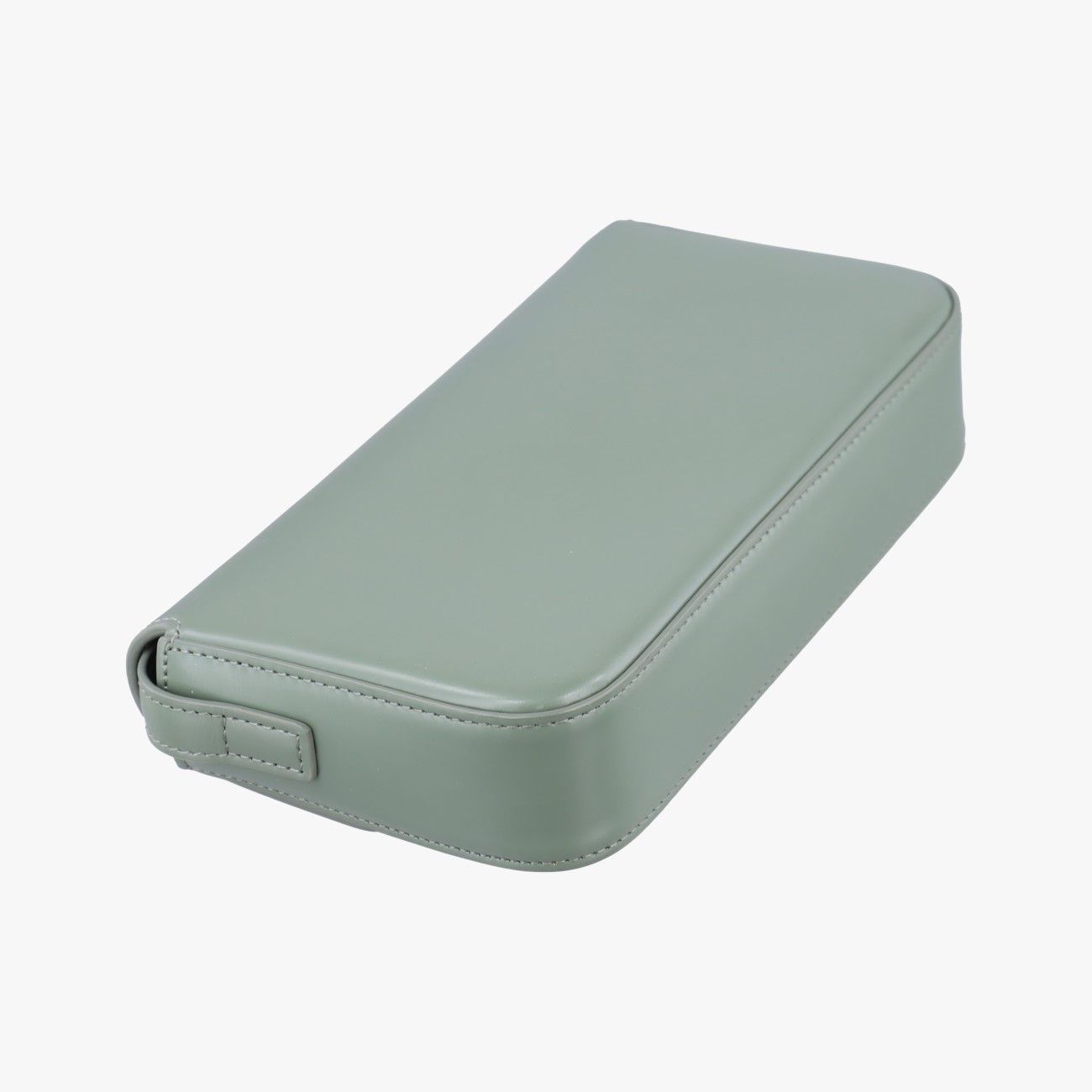 Celine Claude Triomphe Green Leather Messenger Bag — view 7