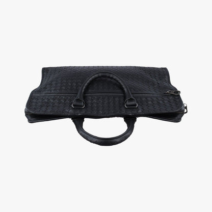 Bottega Veneta Intrecciato Black Lambskin Handbag — view 8