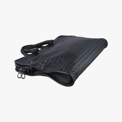 Bottega Veneta Intrecciato Black Lambskin Handbag — view 5