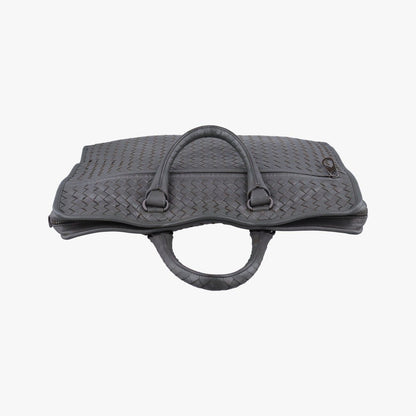 Bottega Veneta Intrecciato Gray Lambskin Handbag — view 8
