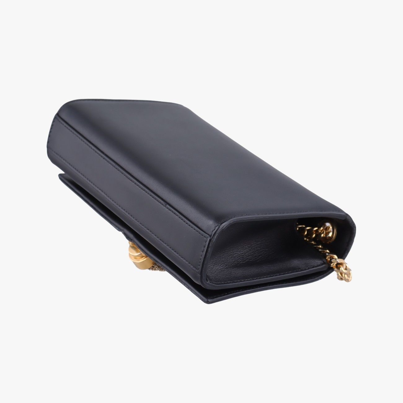 Saint Laurent Yves Kate Black Leather Messenger Bag — view 6