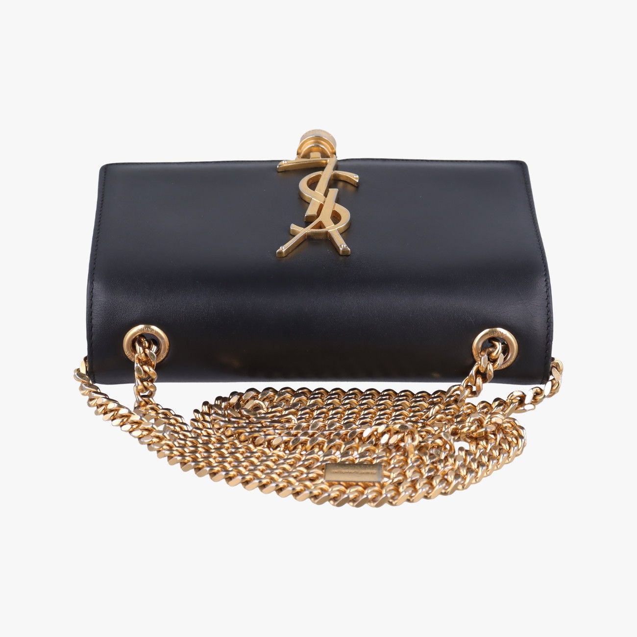 Saint Laurent Yves Kate Black Leather Messenger Bag — view 8