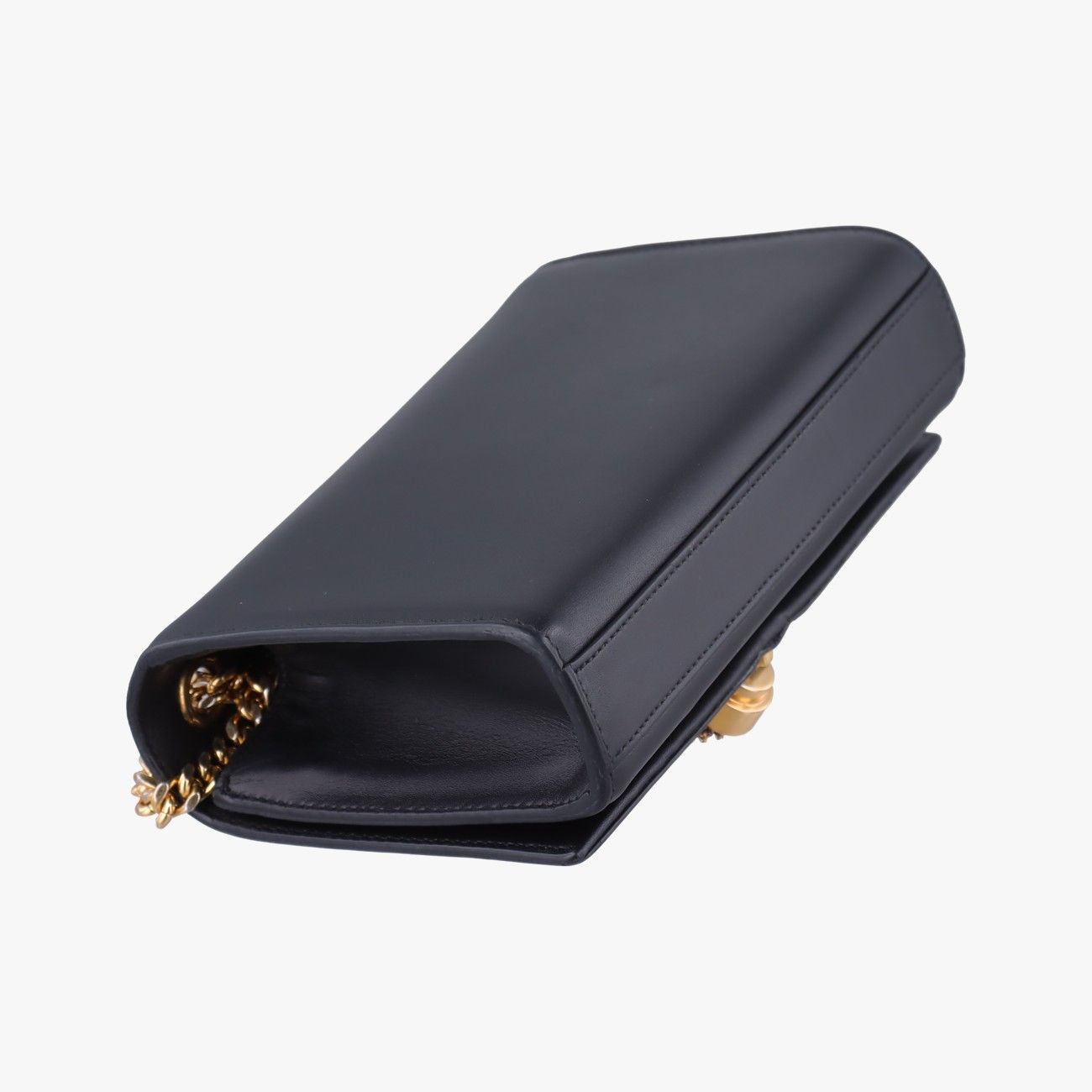 Saint Laurent Yves Kate Black Leather Messenger Bag — view 7
