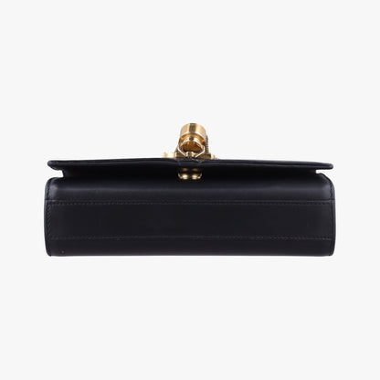 Saint Laurent Yves Kate Black Leather Messenger Bag — view 3