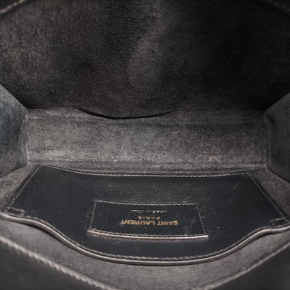 Saint Laurent Yves Kate Black Leather Messenger Bag — view 9