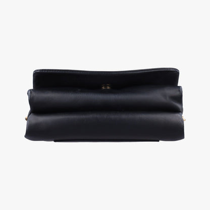 Versace Medusa Black Leather Messenger Bag — view 3