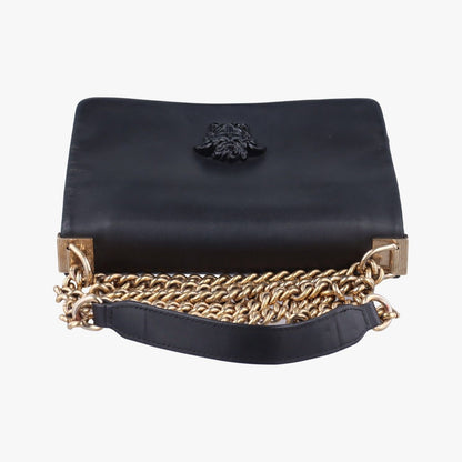Versace Medusa Black Leather Messenger Bag — view 8