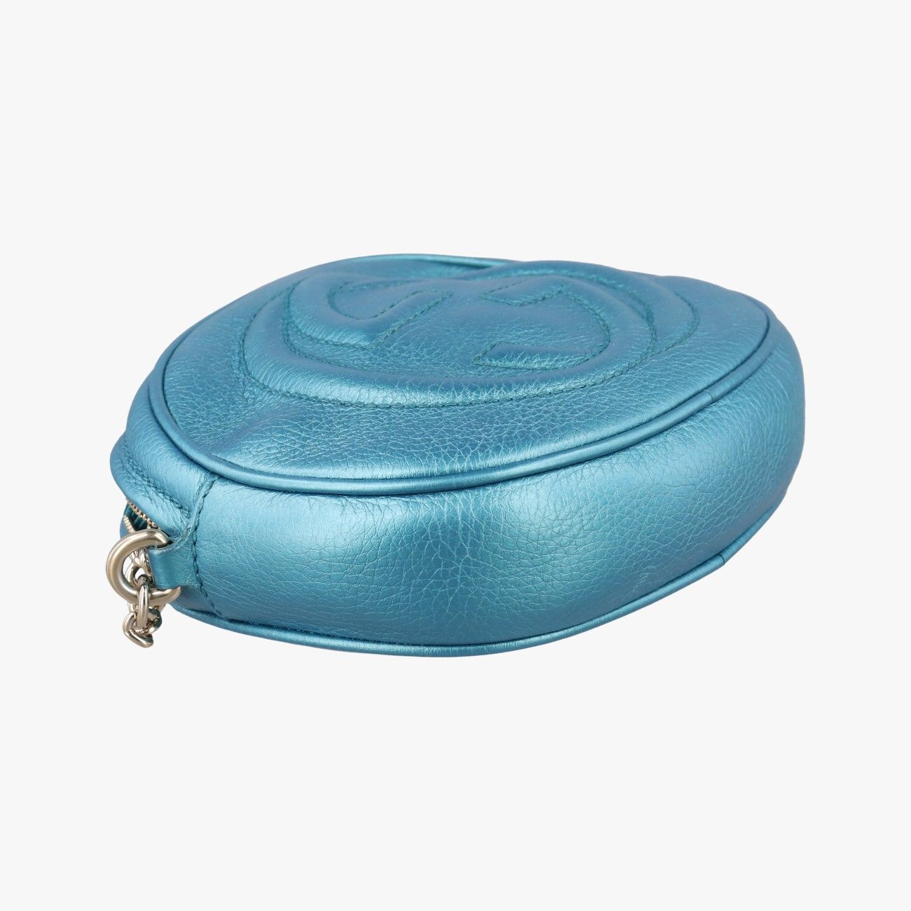 Gucci Soho Blue Leather Messenger Bag — view 5