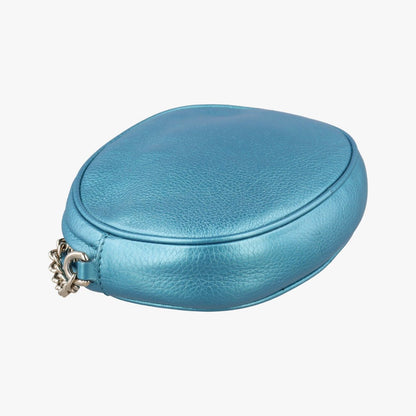 Gucci Soho Blue Leather Messenger Bag — view 7
