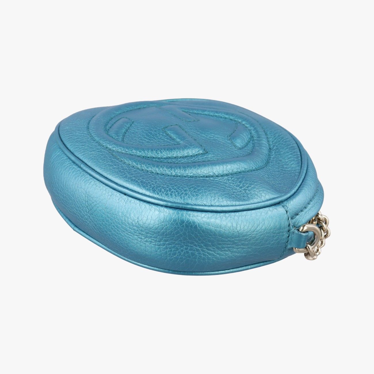 Gucci Soho Blue Leather Messenger Bag — view 4