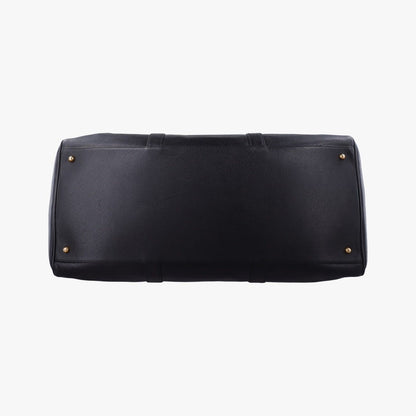 Chanel Big CC Logo Boston Black Caviar Leather Handbag — view 3