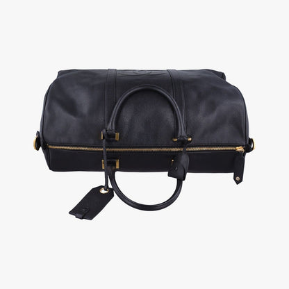 Chanel Big CC Logo Boston Black Caviar Leather Handbag — view 8