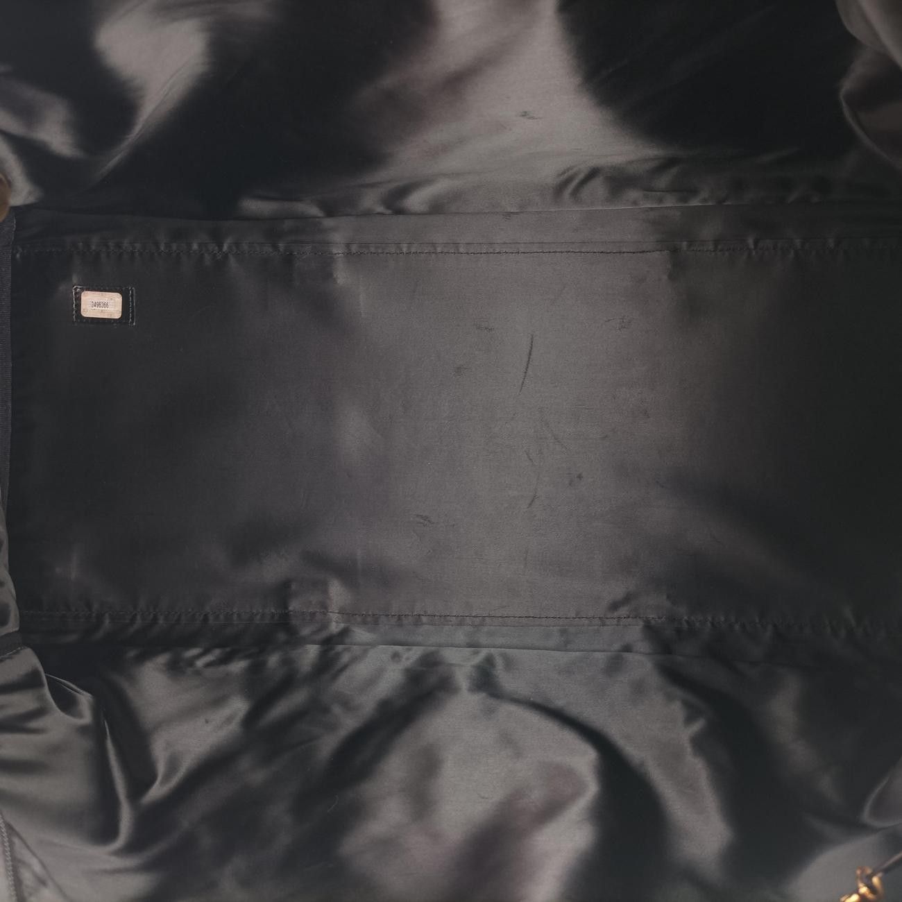 Chanel Big CC Logo Boston Black Caviar Leather Handbag — view 9