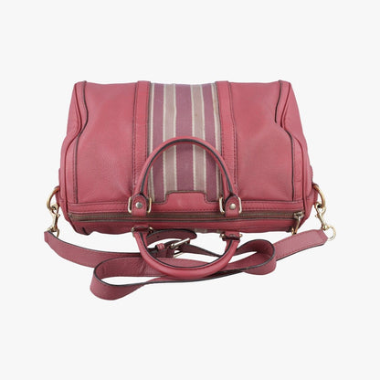 Gucci Sherry Line Pink Multicolor Leather Messenger Bag — view 8