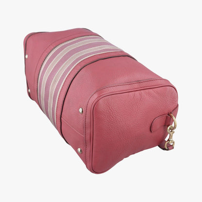 Gucci Sherry Line Pink Multicolor Leather Messenger Bag — view 4