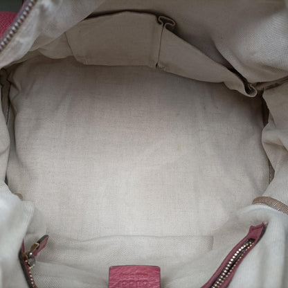Gucci Sherry Line Pink Multicolor Leather Messenger Bag — view 9