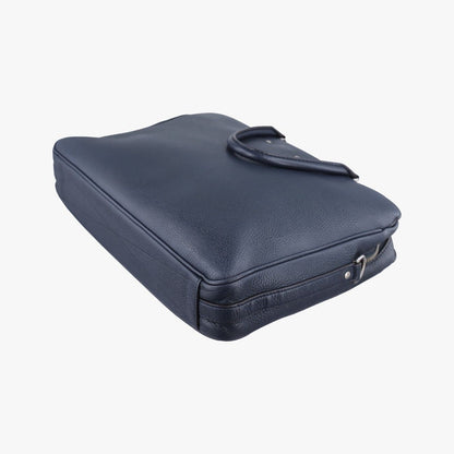 Louis Vuitton Alma Briefcase MM Navy Taurillon Leather — view 4