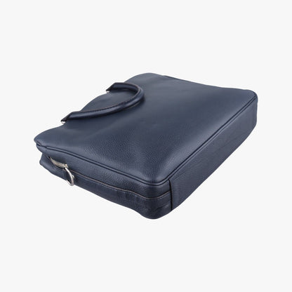 Louis Vuitton Alma Briefcase MM Navy Taurillon Leather — view 7