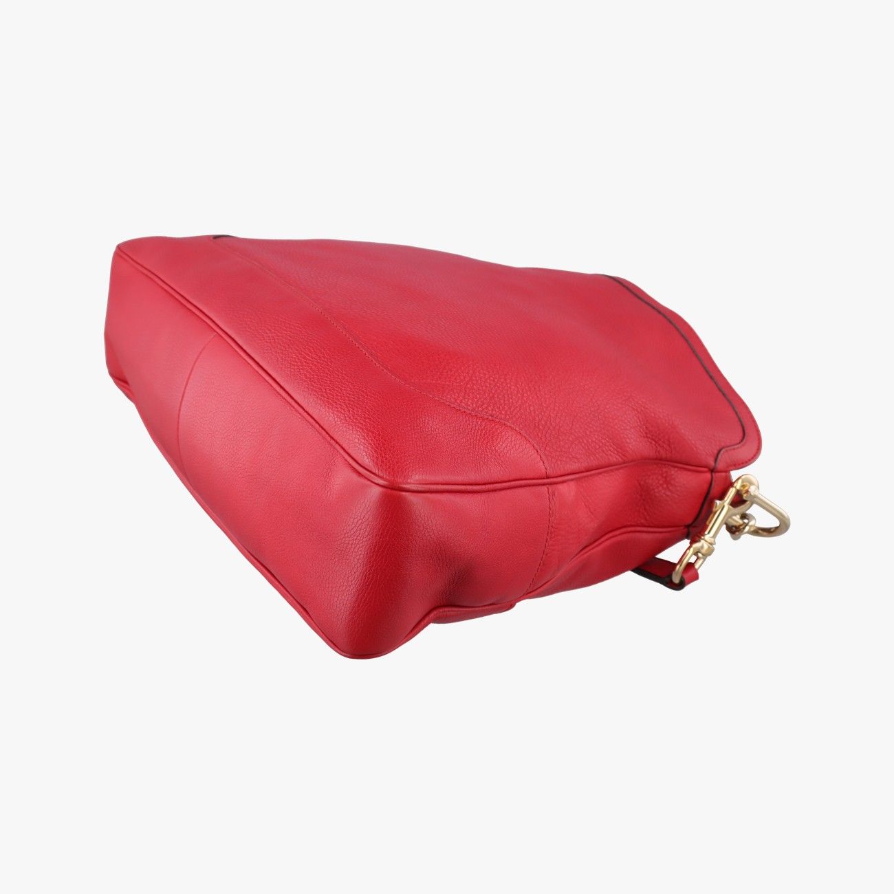 Gucci Bamboo Red Leather Messenger Bag — view 6
