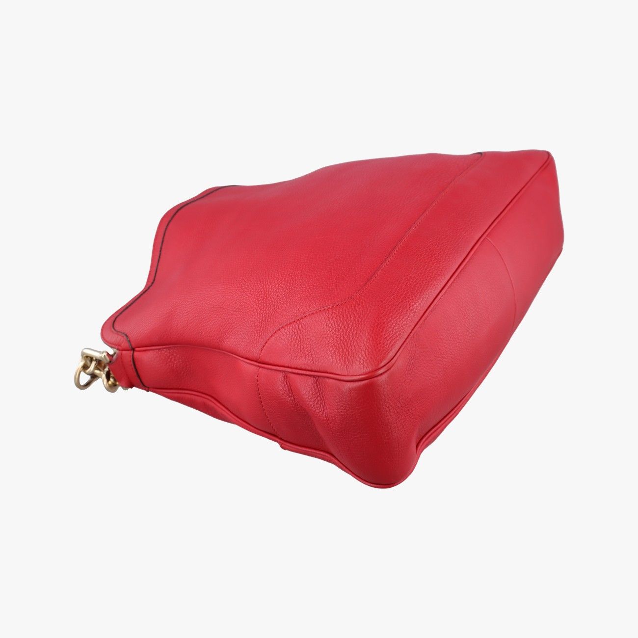Gucci Bamboo Red Leather Messenger Bag — view 7
