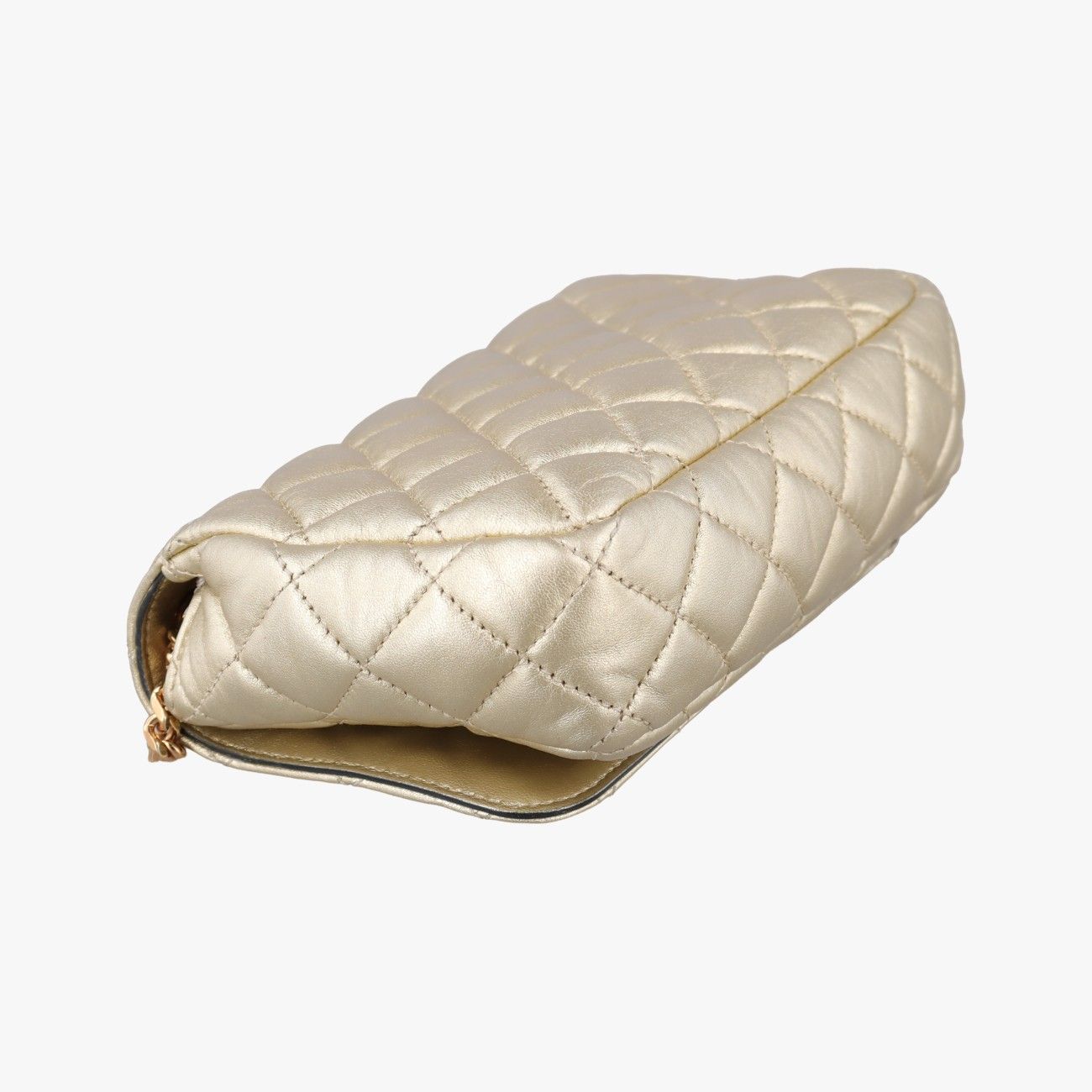Versace Medusa Gold Leather Messenger Bag — view 7