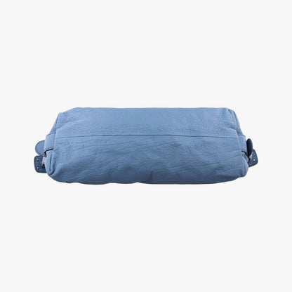 Gucci Bamboo Bar Blue Leather Messenger Bag — view 3