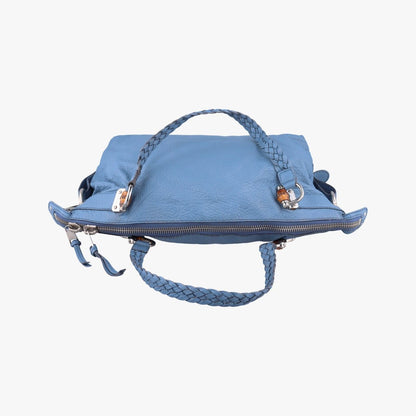 Gucci Bamboo Bar Blue Leather Messenger Bag — view 8