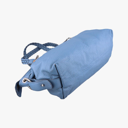 Gucci Bamboo Bar Blue Leather Messenger Bag — view 7