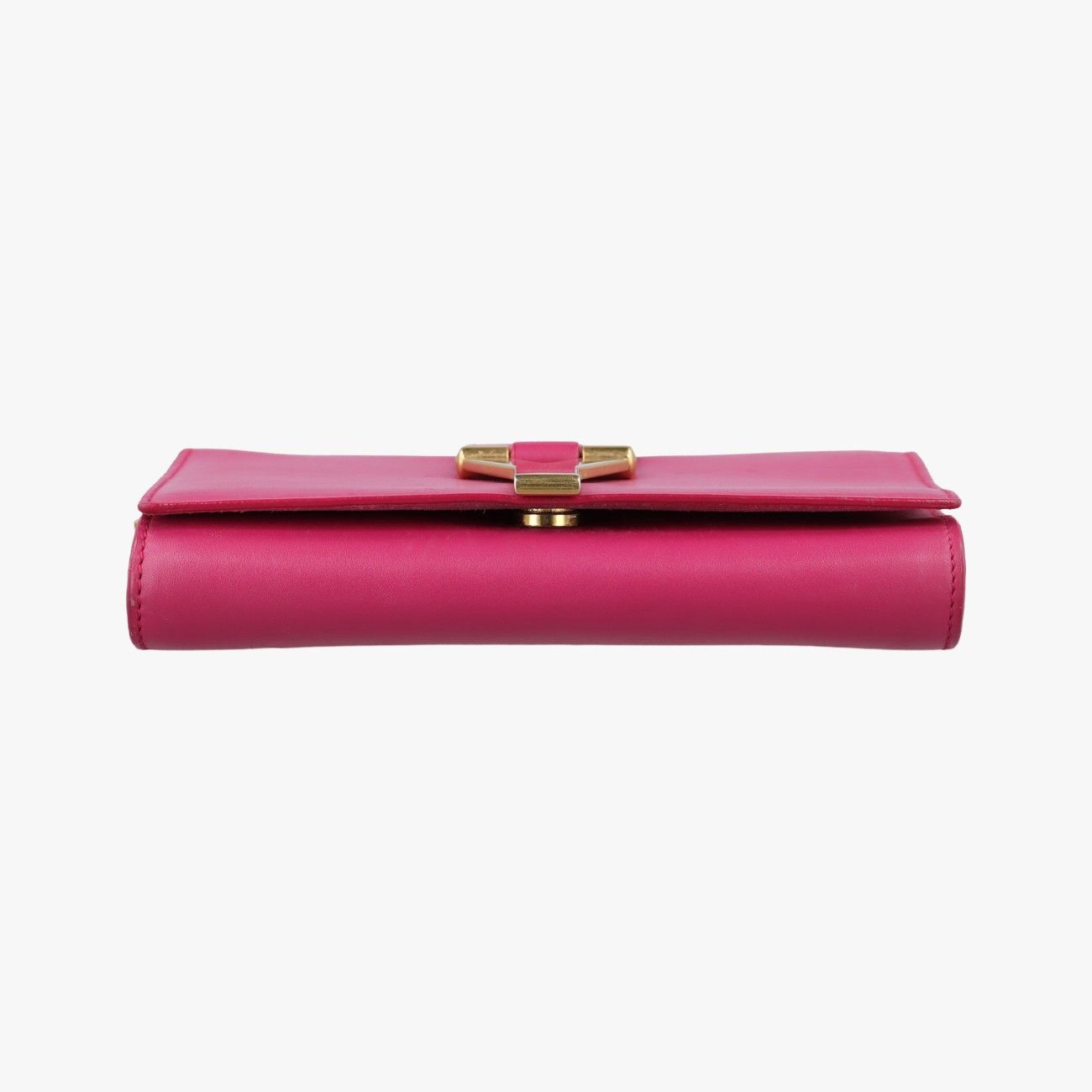 Saint Laurent Yves Mini Line Rose Red Leather Messenger Bag — view 3