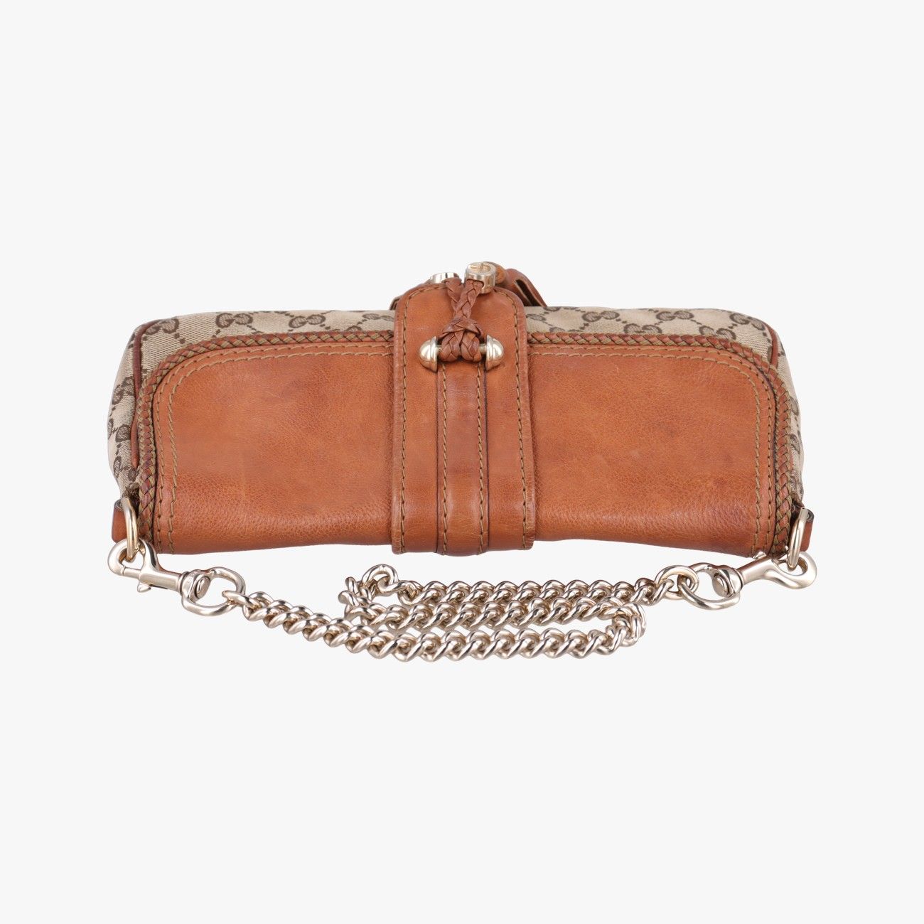 Gucci Marrakech Beige Brown Canvas Leather Messenger Bag — view 8