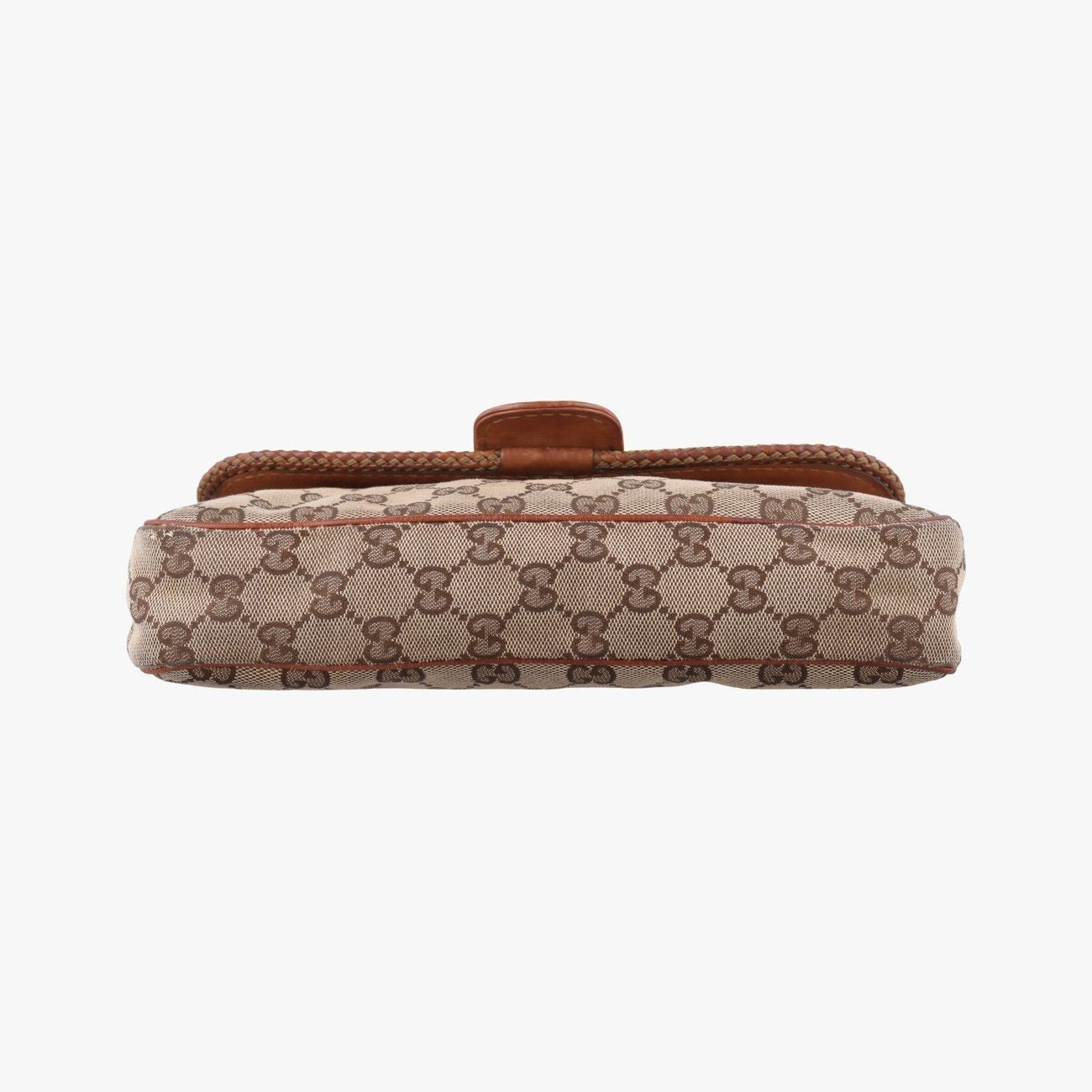 Gucci Marrakech Beige Brown Canvas Leather Messenger Bag — view 3