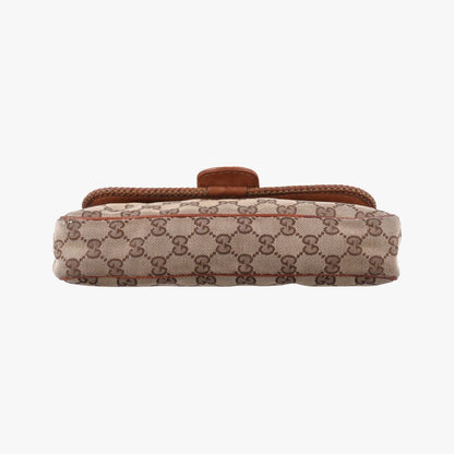 Gucci Marrakech Beige Brown Canvas Leather Messenger Bag — view 3