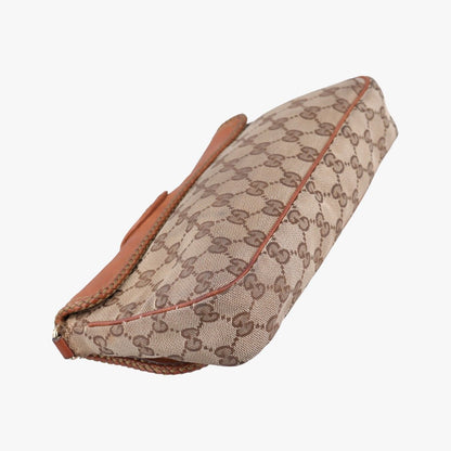 Gucci Marrakech Beige Brown Canvas Leather Messenger Bag — view 7