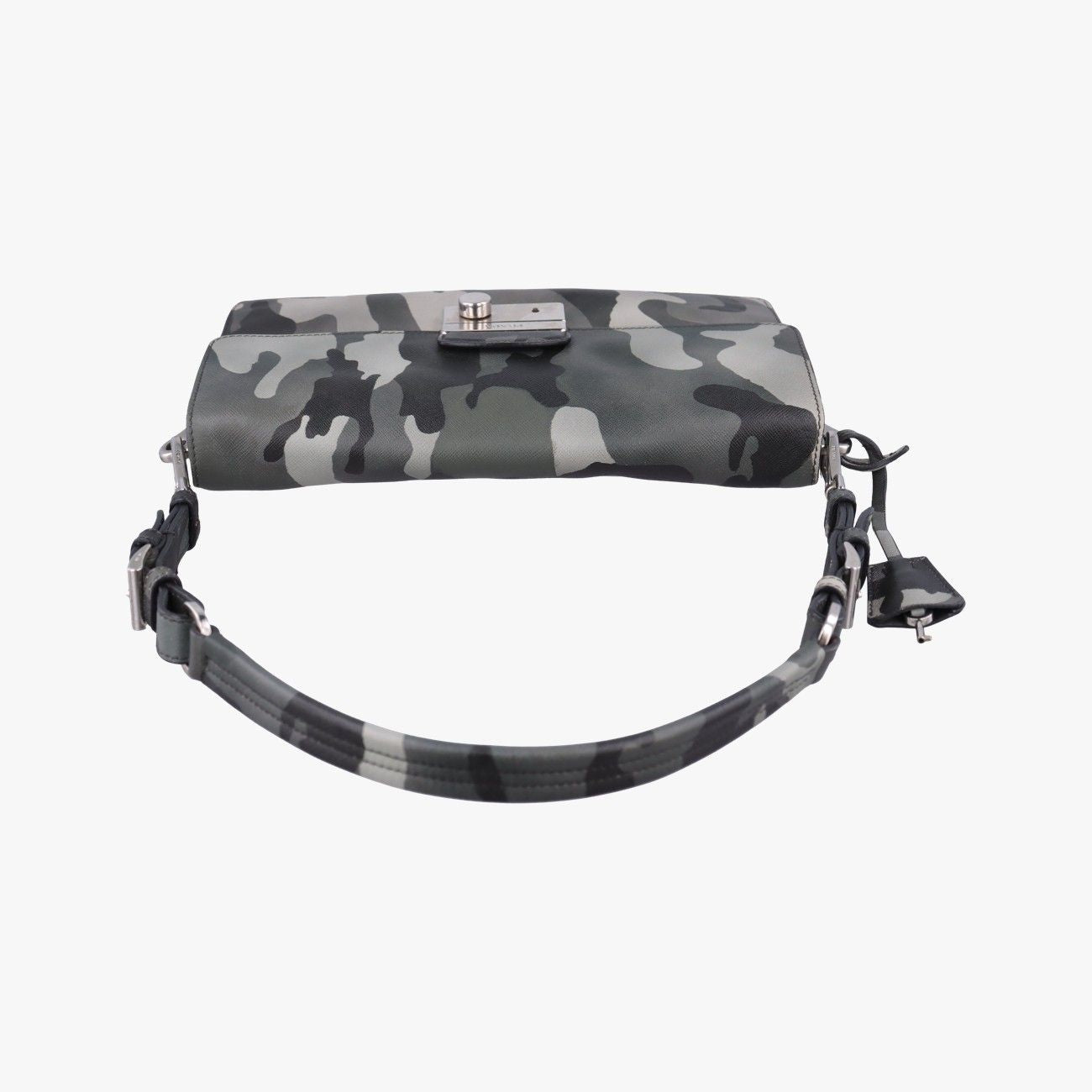 Prada Sound Multicolor Saffiano Leather 14 Messenger Bag — view 8