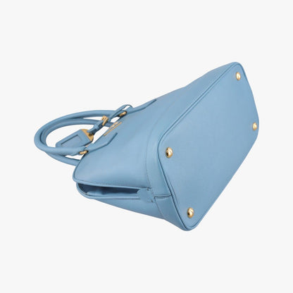 Prada Promenade Blue Saffiano Leather Messenger Bag — view 5