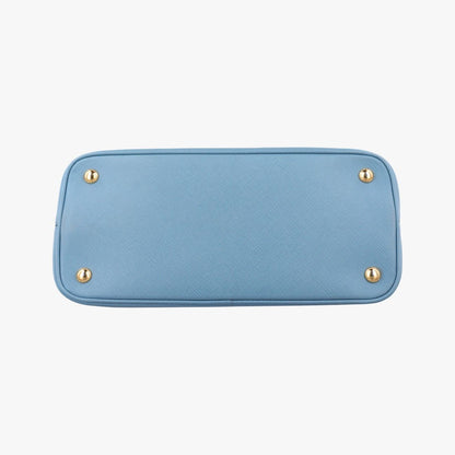 Prada Promenade Blue Saffiano Leather Messenger Bag — view 3