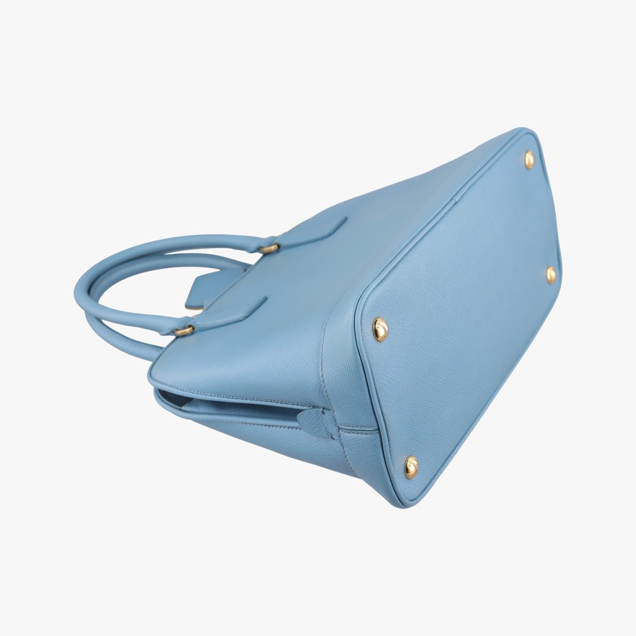 Prada Promenade Blue Saffiano Leather Messenger Bag — view 7