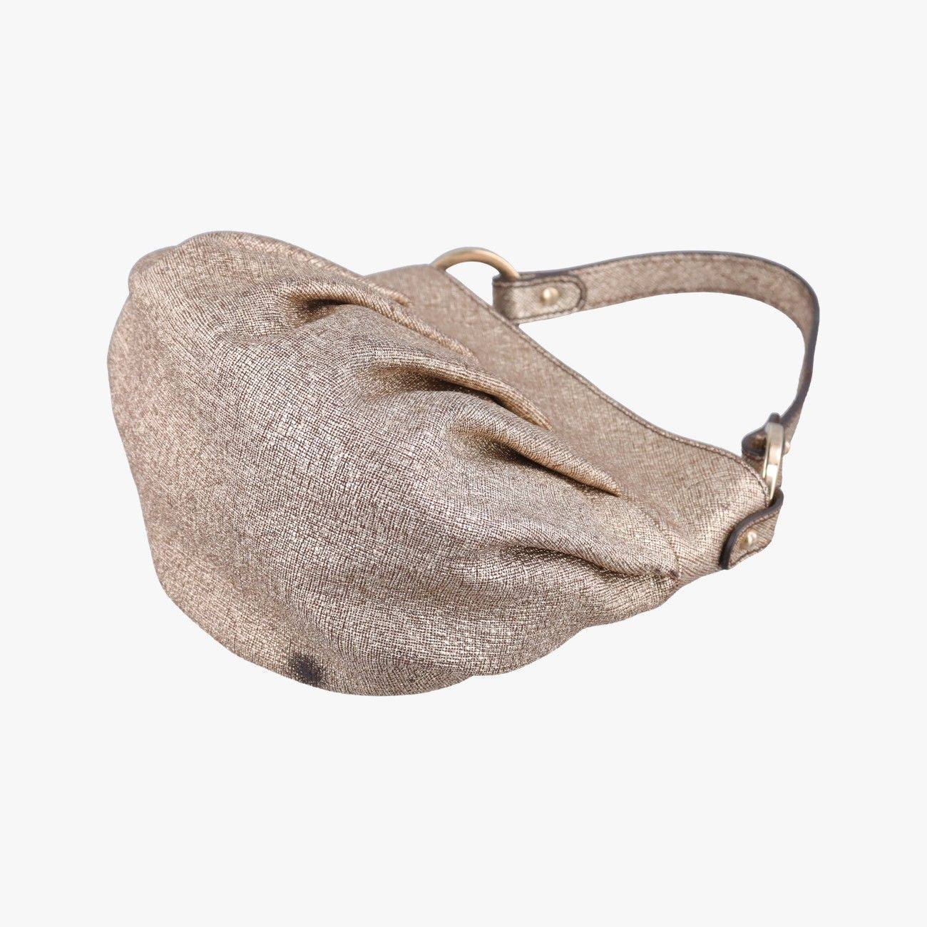 Fendi Mini Chef Gold Leather Wtj Handbag — view 4