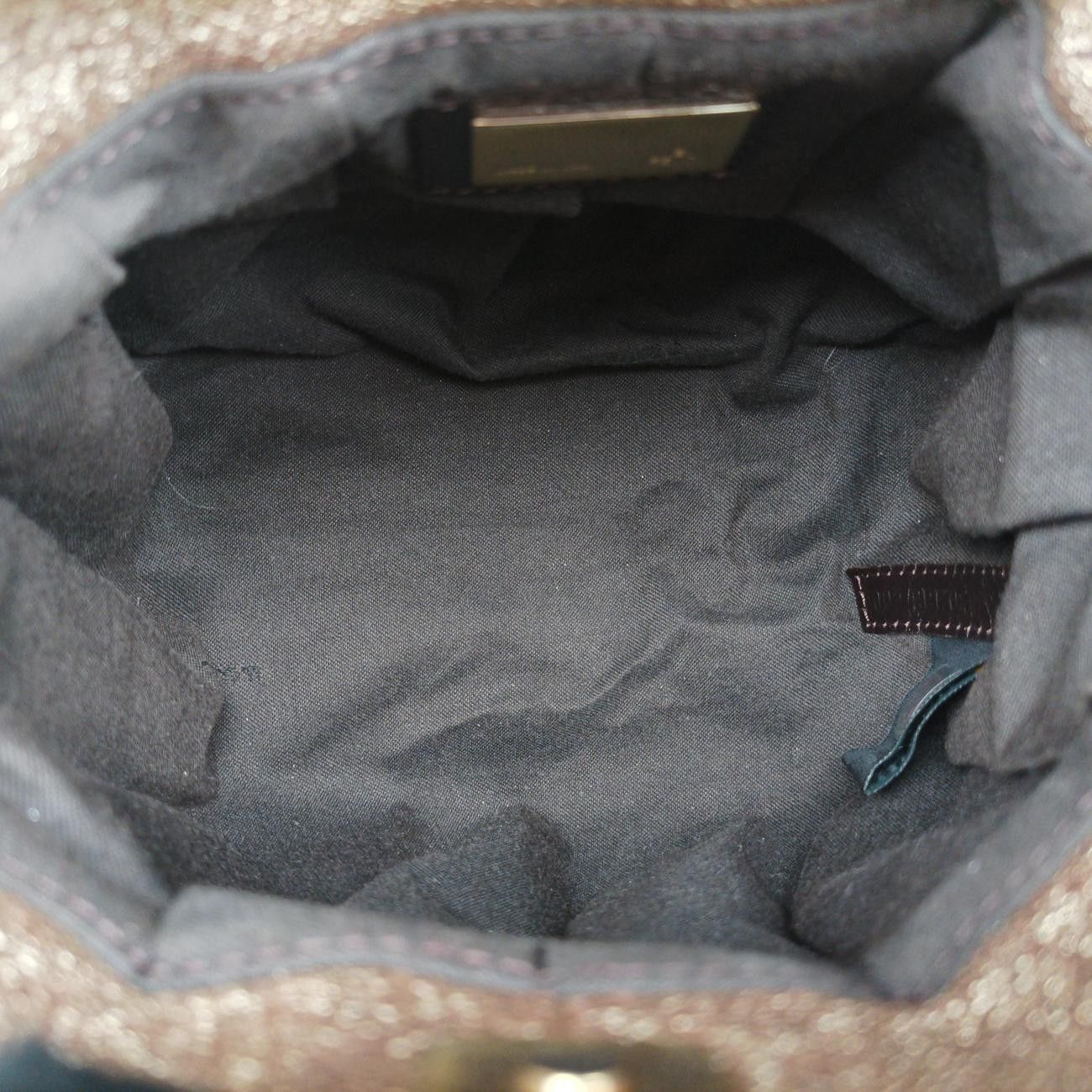 Fendi Mini Chef Gold Leather Wtj Handbag — view 9